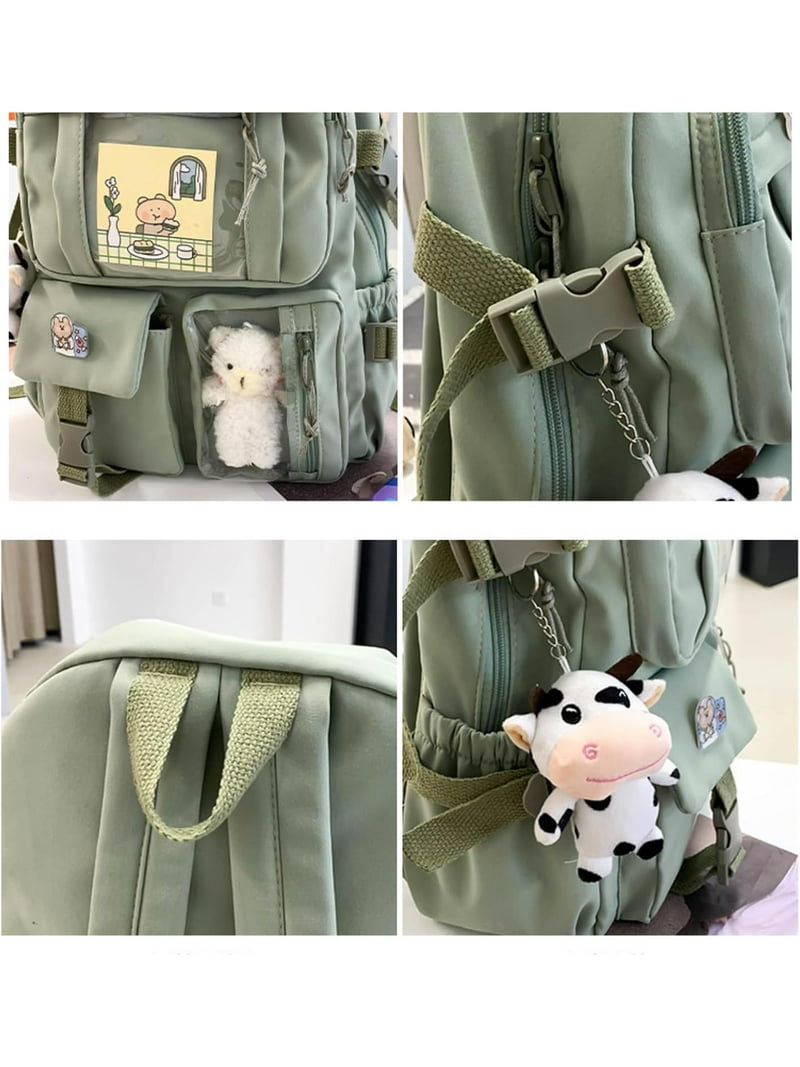JSOT Cute Backpack with Aesthetic Pin Accessories 