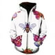 thumbnail image 1 of Sudadera con capucha de mariposa de dibujos animados para hombre, suéter informal con estampado 3D de animales, sudadera con cremallera de moda, sudadera holgada de gran tamaño para primavera y otoño., 1 of 6