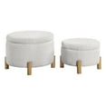 thumbnail image 4 of Bennett 2-PC Storage Ottoman Set in Sherpa Parchment Gray Fabric, 4 of 7