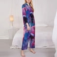 thumbnail image 3 of Sikiie Color Explosion Makeup Brush Pajamas for Women Set, Womens Pajama Sets, Lounge Sets for Women, 2pjs for Women-Small, 3 of 7