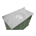 thumbnail image 7 of Aria 48" Bathroom Vanity with Sage Green Cabinet and Carrara Marble Top, 7 of 7