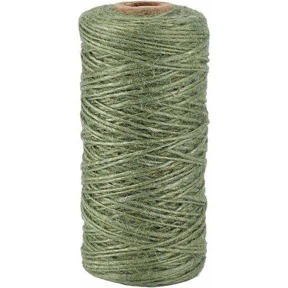 1 set 100M Jute Rope Jute Twine for DIY Craft Sea Green 1mm