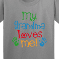 thumbnail image 4 of Inktastic My Grandma Loves Me Youth T-Shirt, 4 of 5