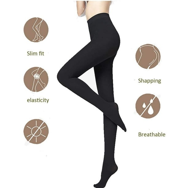 AIMTYD Women's Fleece Lined Leggings Thermal Pantyhose Tights