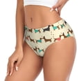 thumbnail image 2 of Balery Dachshund Dog Ropa Interior de Algodón para Mujer con Dibujo – Braguitas Cómodas y Elásticas, Estilo Clásico-XX-Large, 2 of 6