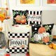 thumbnail image 3 of Juego de 4 fundas de almohada Emotion Fall, decoración de granja con lunares de Acción de Gracias, almohadas decorativas de otoño para exteriores con calabaza naranja, funda de cojín para decoración, 3 of 3