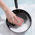 thumbnail image 1 of Cqxid Fournitures de Nettoyage de Cuisine à Moins de 10$ Tampon à Récurer en Maille Carrée en Acier Inoxydable 316 Gel de Silice de Qualité Alimentaire Brosse à Pot Écran Four Assiette Brosse à Pot, 1 of 6