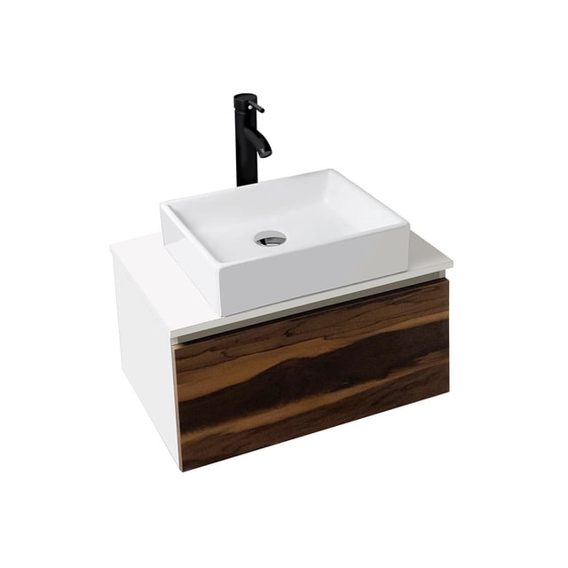 Esatto Mueble moderno flotante para baño con luz Antara