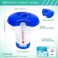 thumbnail image 2 of Floating Chlorine Dispenser, Automatic Chlorine Dispenser, Floating Spa Dispenser, Chlorine Diffuser, Pool Chemical Dispenser (with thermometer), 2 of 5