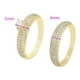 thumbnail image 2 of Anillo Compromiso Aesthetic Alianza Swarovski Oro 14k Lam dorado 9, 2 of 8