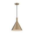 thumbnail image 5 of 60/7118-Nuvo Lighting-Lightcap-1 Light Large Pendant in Mid-Century Modern Style-12 Inches Wide by 14.5 Inches High-Burnished Brass Finish, 5 of 8