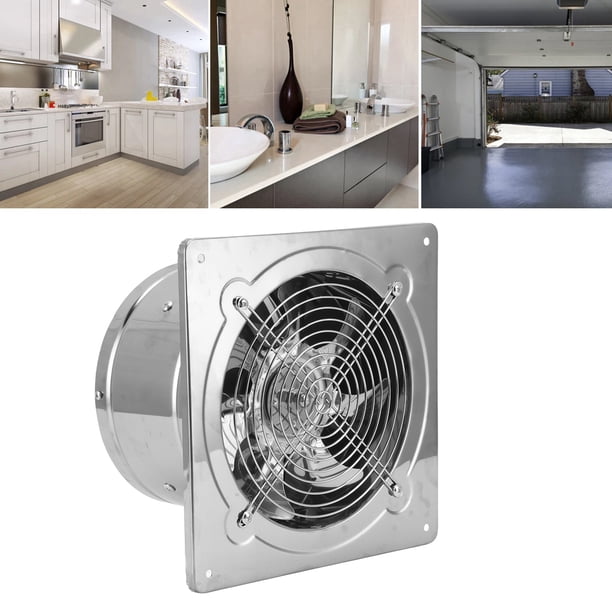 Ventilador de Ventilacia Extractor de Baño, Ventilador de Escape 410 Eficiente de Acero inoxidable para aparato para Garaje