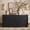 Black, variant on EHANCIS 63" Fluted Sideboard Buffet Cabinet, Modern Storage Cabinet with 4 Doors and Adjustable Shelves for Dining Room, Kitchen, Living Room (Walnut)
