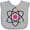 AC-Heather Grey, variant on Inktastic Science Atom Cute Physicist Boys or Girls Baby Bib
