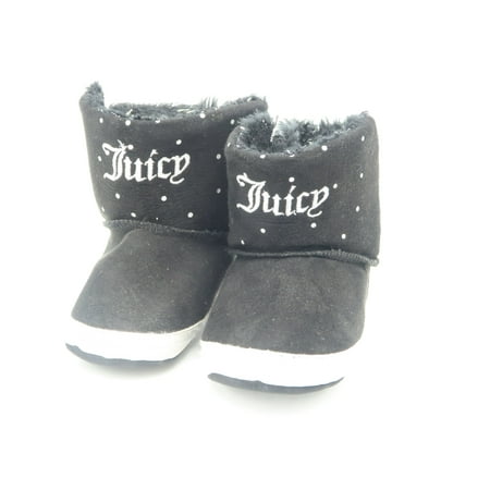 

Pre-owned Juicy Couture Girls Black Booties size: *18-24 Months