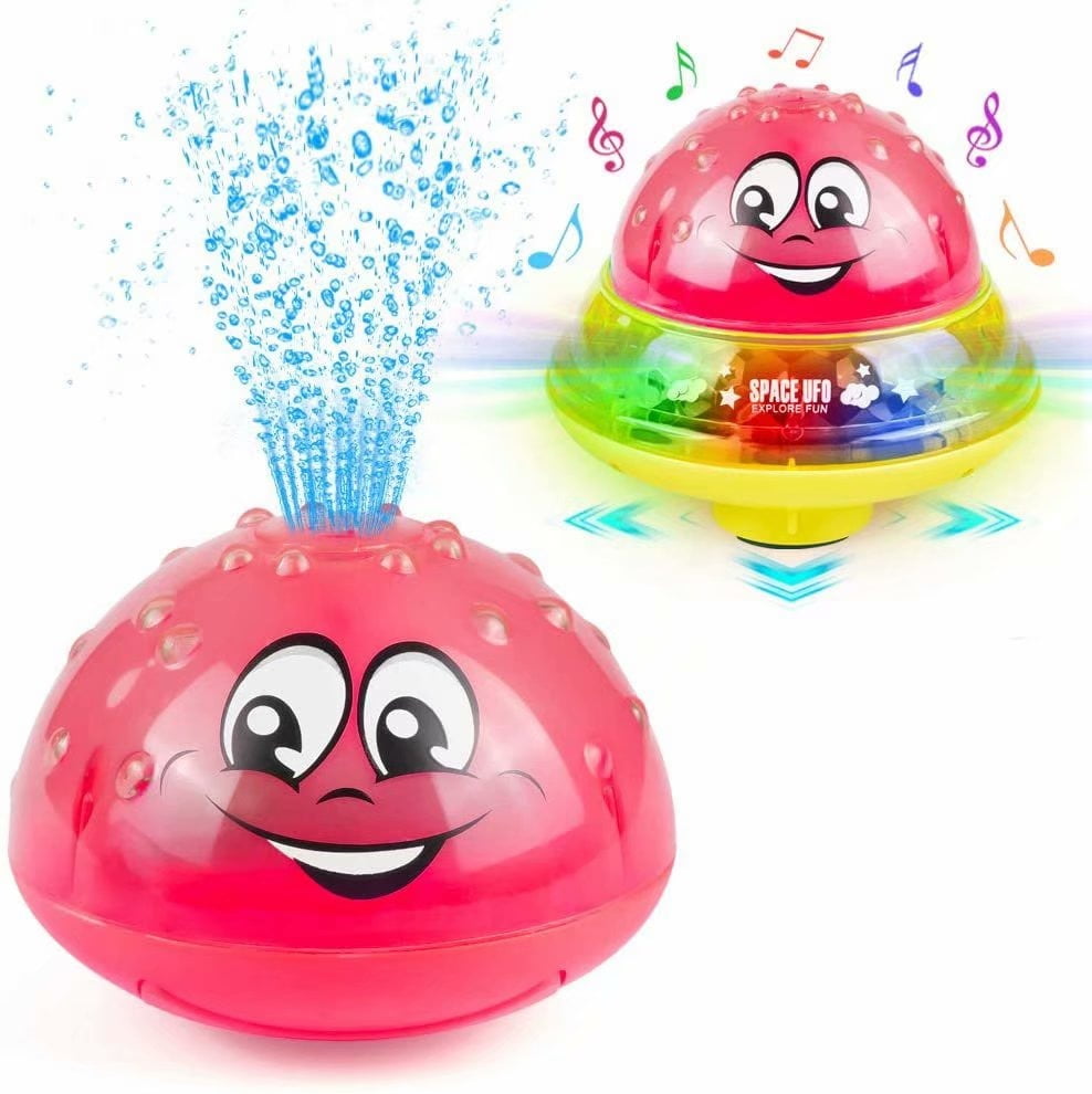 2 In 1 Water Spray Toy Automatic Induction Sprinkler Kids Floating Bath