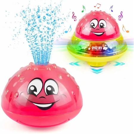 2 In 1 Water Spray Toy Automatic Induction Sprinkler Kids Floating Bath Toys With Music And ...
