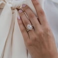 thumbnail image 6 of solitaire jewels 1.5CT Marquise Moissanite Halo Engagement Ring For Women, 10K Rose Gold, 6 of 8