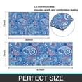 thumbnail image 7 of Blue Paisley Pattern Kitchen Rugs Sets Of 2,Anti Fatigue Kitchen Mat Rugs Non Slip Washable,Decorative Kitchen Floor Mats for Kitchen,Sink,Laundry,17"x30"+17"x47", 7 of 7