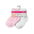 thumbnail image 2 of Wonder Nation Baby Girls Bobby Socks, 10-Pack, 2 of 2
