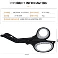 thumbnail image 2 of 2-Pack 7.5" Heavy Duty Bandage Scissors, Black + Grey, Non-stick Blades Stainless Steel Shears For Office,Nursing, Sewing, EMT, Home and Crafts, 2 of 7
