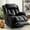 Black/Single Motor, variant on INGALIK Power Lift Recliner, Leather Electric Chair Recliners with Heating and Massage, Cup Holders, Storage, USB Charging (Brown)