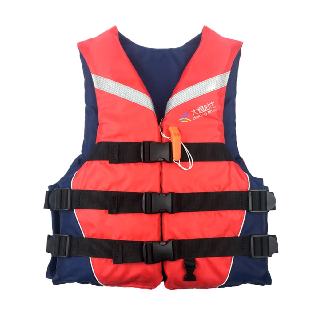Life jacket vest adult children kayak buoyancy assisted rowing water sports 