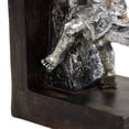 thumbnail image 4 of DecMode 4" People Brown Polystone Bookends with Swing Set (Set of 2), 4 of 9