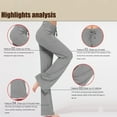 thumbnail image 6 of Kixjoy Sweatpants for Women Casual Wide Leg Drawstring Sweatpant Fashion Basic Loose Fit Pants Petite Lightweight Gym Pants for Women with Pockets, Gray XL, 6 of 6