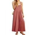 thumbnail image 5 of Cueply Women's Overalls Jumpsuits Casual Loose Adjustable Straps Wide Leg Long Pant with Pockets, 5 of 9