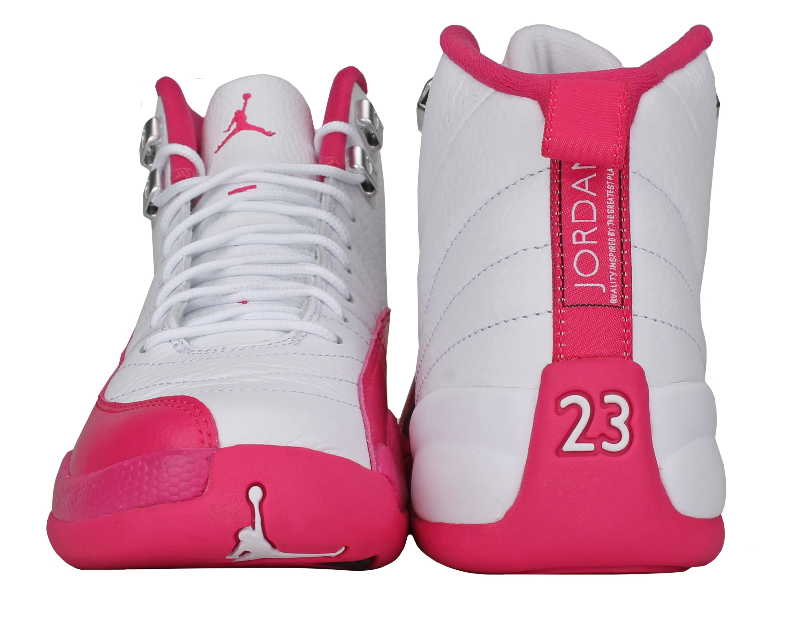 GS Air Jordan 12 Retro Dynamic Pink White Vivid Pink Metallic Silver 2016 SKU 510815 109 Walmart