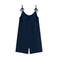 thumbnail image 6 of Women's Pajama Sets 2 Piece Lounge Sets Fashion Casual Solid Color Pants Comfortable Sleeveless Short Pants Jumpsuit, 6 of 6
