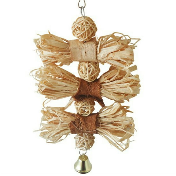 Udiyo Er S Recommendation Pet Bird Parrot Loofah Vine Rattan Ball Bell Swing Hanging Cages Chew Bite Toy Com Pet Bird Parrot, What Does It Mean To Swing From The Chandelier Vine