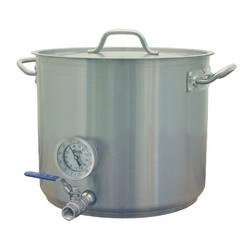 8 Gal Beer Brewing Kettle w/ welded Valve & Thermometer with tri-clad 5mm