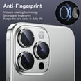 thumbnail image 4 of PINHEN for iPhone 15 Pro/iPhone 15 Pro Max Camera Lens Protector,[Keep Original Shooting] Shatterproof 9H Tempered Glass Camera Screen Protector Metal Ring Cover Film Accessories, 4 of 6