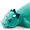 Teal Diino, variant on Your Zone Kids Daisy Weighted Plush Pillow, 15" x 15", Purple