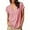 Pink, variant on VBVC Women's Striped V Neck Tops , Summer Casual Loose Blouses For Women,Ladies' Dolman Sleeve Tunic Shirts with Pockets,Black,S-2XL