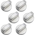 thumbnail image 1 of 6 Pieces Universal Metal Control Knobs for Gas Stove 6mm Universal Control Knobs Stove Knob for Gas Stove Cooker Oven Hob, 1 of 5