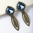 thumbnail image 3 of Starry sky polar bear Vintage Copper-Colored Lace Bookmarks: Stainless Steel Book Accessories for Readers and Book Lovers - Set of 2 Book Markers, 3 of 5