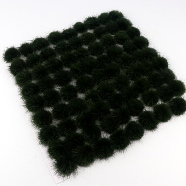 Pompón de visón de 25mm, 30mm, 40mm, bolas de piel, pompón DIY para coser en llavero de punto, bufanda, zapatos, sombreros, accesorios para manualidades de joyería DIY Tan Jianjun unisex