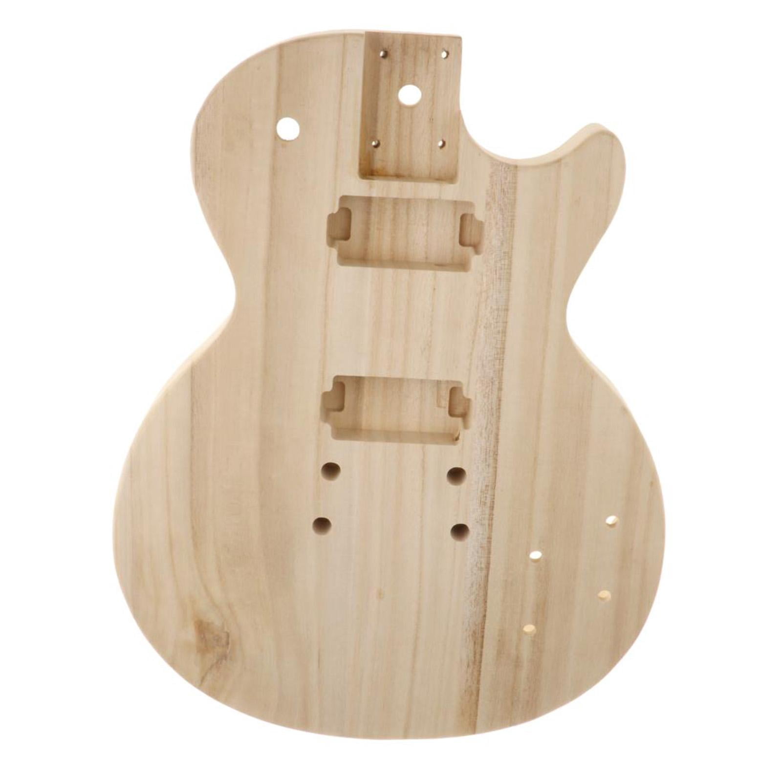Unfinished Electric Guitar Hollow Maple Guitar Body Barrel Blank Suitable for DIY ST Guitar Parts, Perfect for Customizing