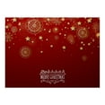 thumbnail image 1 of Harpily Napperons Promotionnels Imperméables Rouges de Noël pour Table à Manger 32 X 21 cm Saisonnier Hiver Flocons de Neige Vacances Lavables, 1 of 4