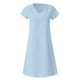 thumbnail image 4 of ICHUANYI Clearance Fashion Women Loose V-Neck Summer Solid Short Sleeve Cotton And Linen Dress(Light Blue, XXL) ICHUANYI WER2023080803290, 4 of 5