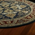thumbnail image 2 of Kaleen Tara Rounds Collection - Navy 3'9" x 3'9" 100% Wool Rug, 2 of 2