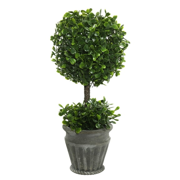Vickerman 13" Artificial Green Boxwood Topiary.