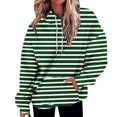 thumbnail image 2 of Ashirexll Hoodies for Women, Womens Hoodies Pullover, Ladies' Fashion Striped Loose Pocket Long Sleeve Hooded Sweatshirts Casual Tops, 2 of 5