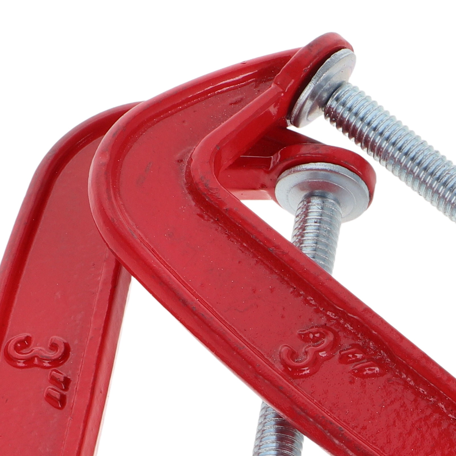 6pcs 3 Inch C Clamp Set Heavy Duty Steel C Clamp Industrial Strength C Clamps With 77mm Jaw Opening For Woodworking Welding And Building