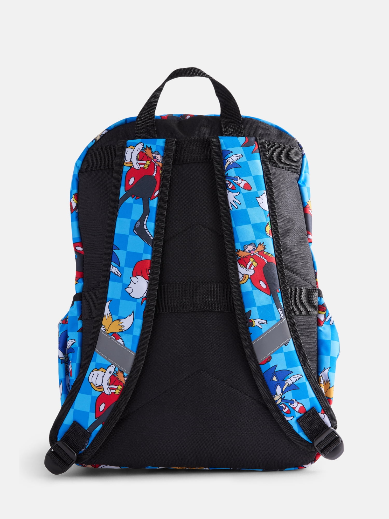 SEGA Sonic the Hedgehog Boy's 17" Print Backpack, Blue