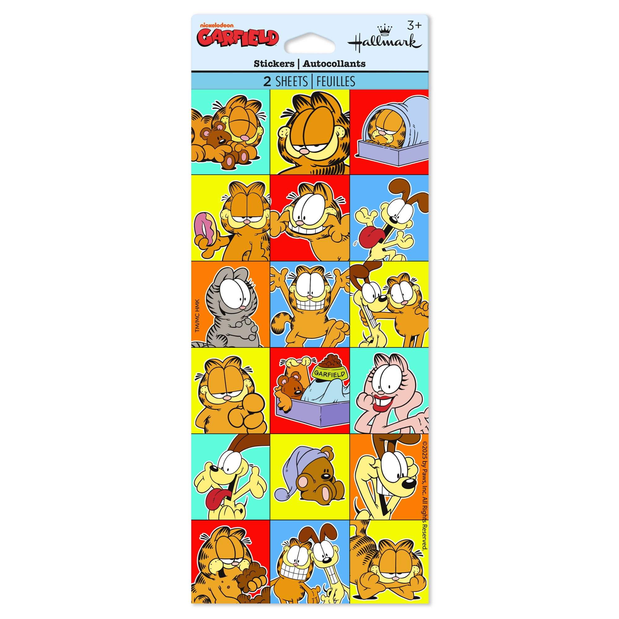 Hallmark Garfield Stickers (Fun), 2 Sheets