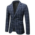 thumbnail image 2 of Donemore Men's Glitter Blazer Single Breasted One Button Slim Fit Suit Jacket 100% Polyester Stage Performance Formal, 2 of 8